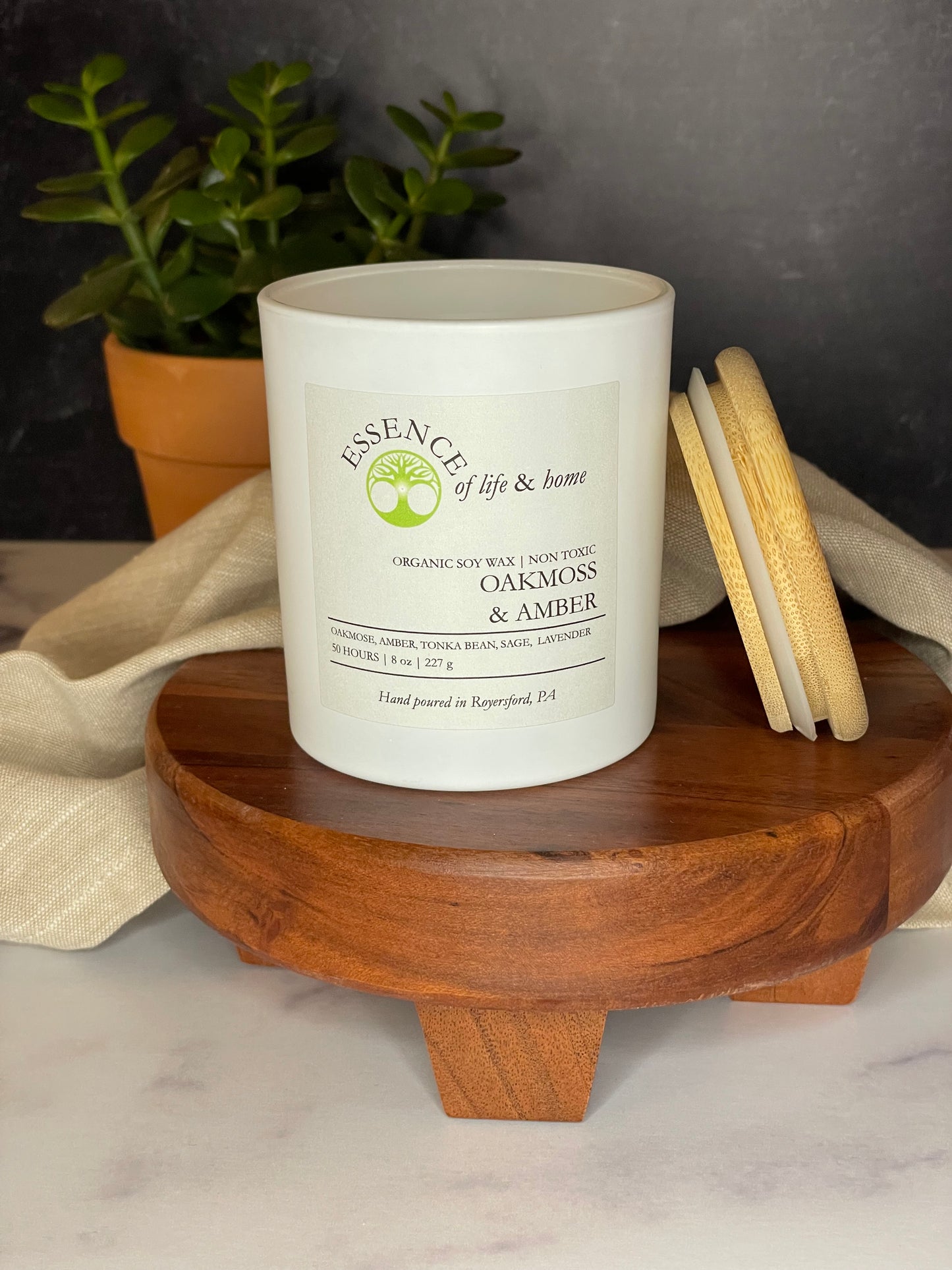 Oakmoss & Amber | 8oz Soy Candle