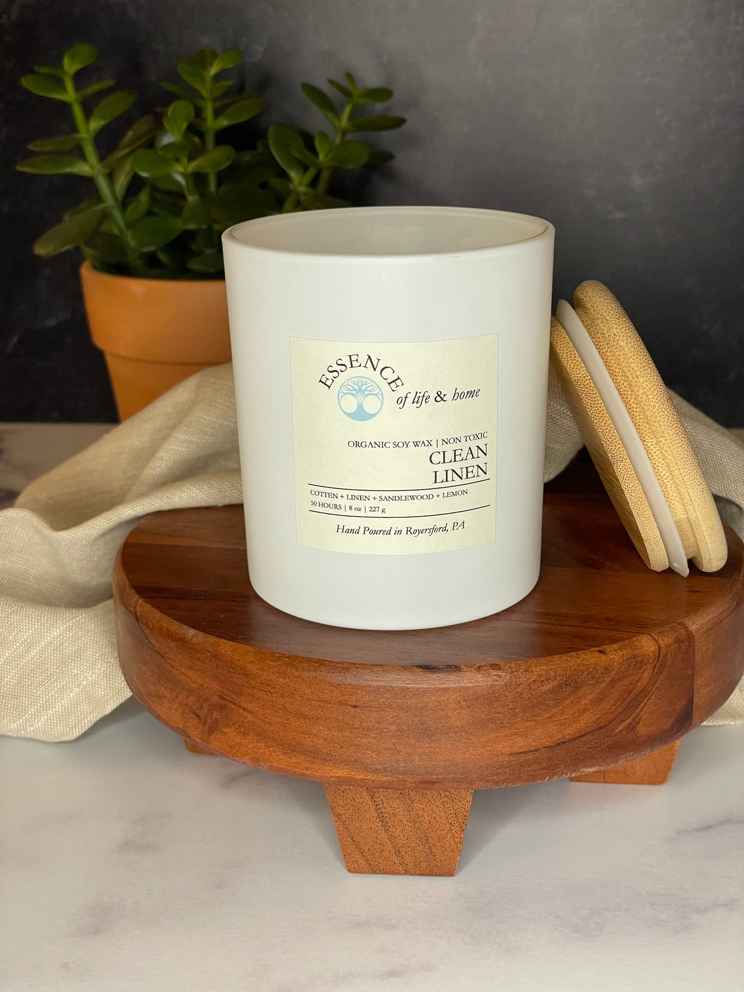 Clean Linen | 8oz Soy Candle