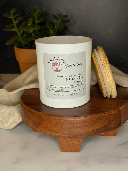 Midnight Poppy | 8oz Soy Candle