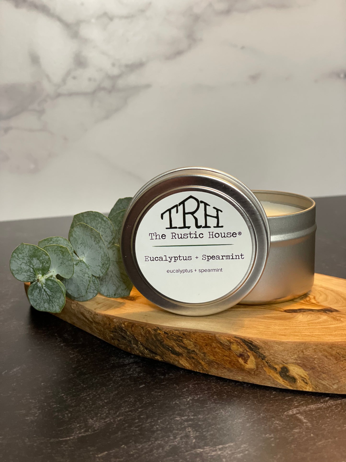 Eucalyptus Spearmint Travel Tin Soy Wax Candle